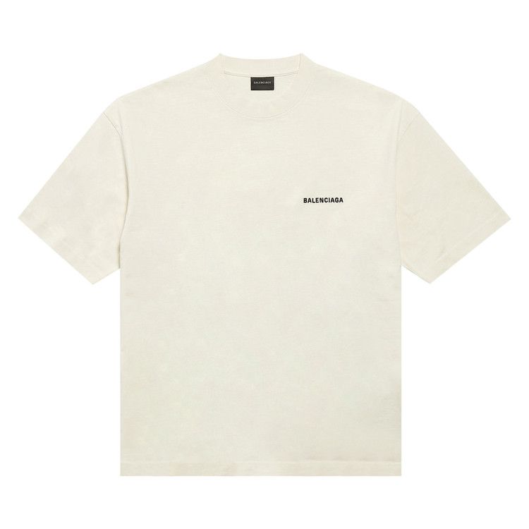 Balenciaga Medium Fit T-Shirt Beige