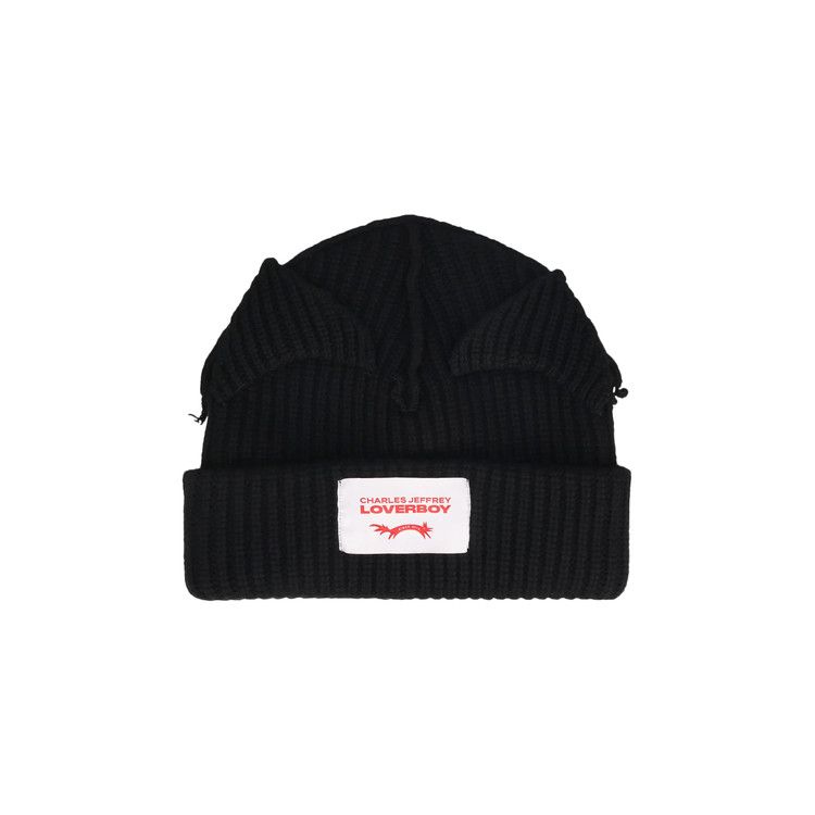 Buy Charles Jeffrey Loverboy Supersized Chunky Ears Beanie 'Black