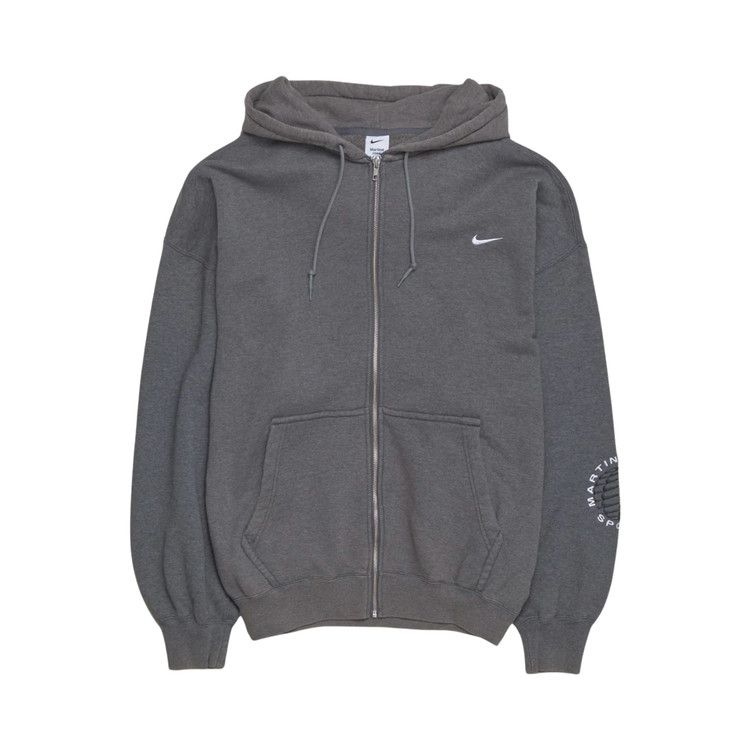 Nike X Martine Rose Full-Zip Hoodie Charcoal Grey/White