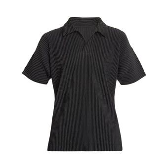 Buy Homme Plissé Issey Miyake Basics Polo Shirt 'Navy' - HP59JM530