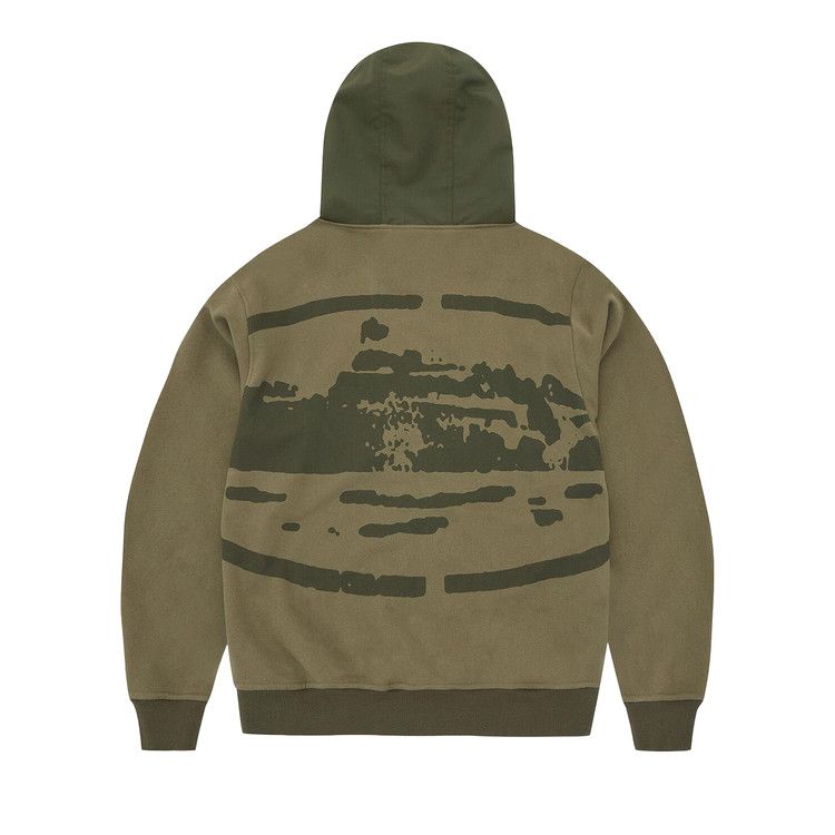 Corteiz Guerillaz Ripstop Zip Hoodie Olive