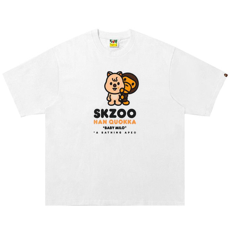 Buy BAPE x Stray Kids Han Quokka Baby Milo Tee 'White' - 2L73 110