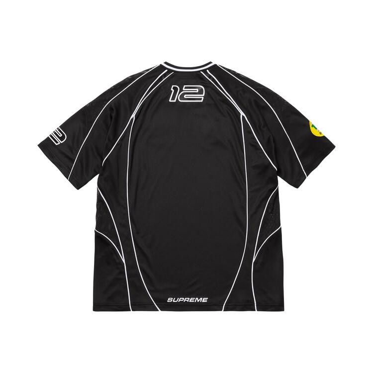 Buy Supreme Piping Soccer Jersey 'Black' - FW25KN82 BLACK | GOAT