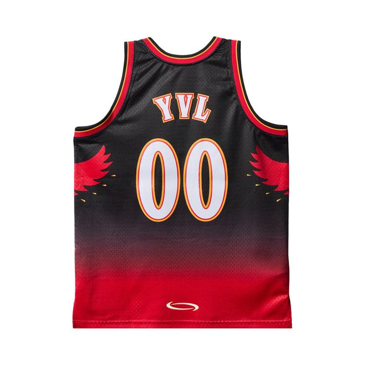 Mitchell & Ness X Playboi Carti X NBA Atlanta Hawks 1996 Jersey Red