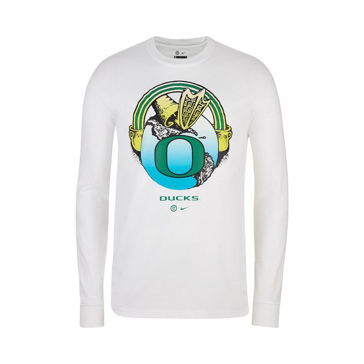 Nike X Class Trip X Grateful Dead X Oregon Duckin' To Eugene Long-Sleeve T-Shirt White