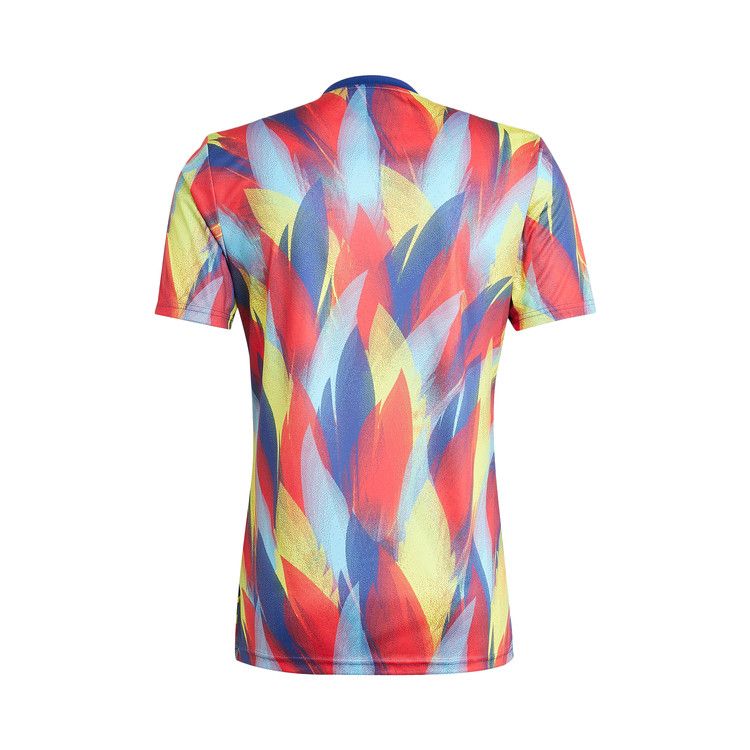 adidas Arsenal 25/26 Pre-Match Jersey Victory Blue Pure Ruby Bright Yellow Bright Cyan — foto 3