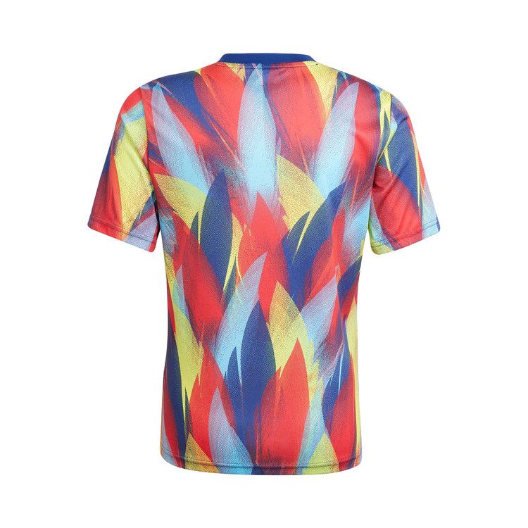 adidas Kids Arsenal 25/26 Pre-Match Jersey Victory Blue/Pure Ruby/Bright Yellow/Bright Cyan — foto 3