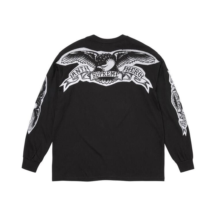 Buy Supreme x Antihero Eagle Long-Sleeve Tee 'Black' - FW25T38
