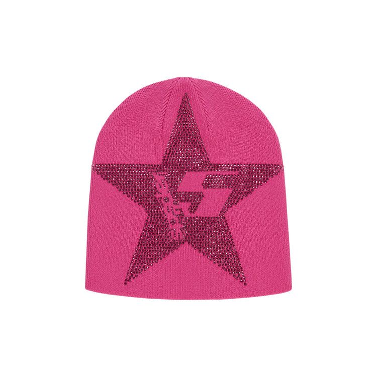Sp5der Star Rhinestone Skully Pink