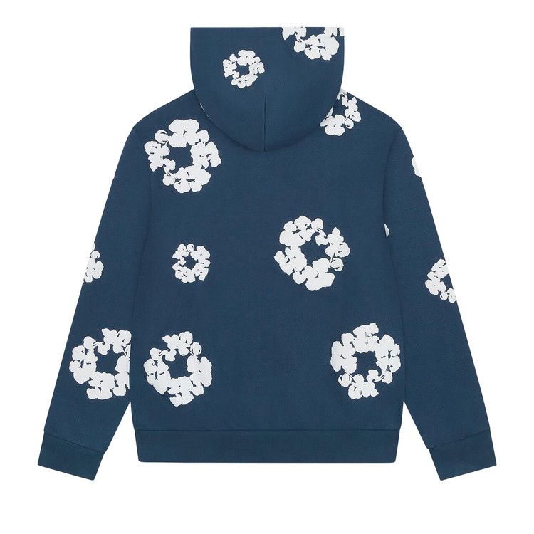 Buy Denim Tears Cotton Wreath Zip Hoodie 'Navy' - FW25TZH2982316
