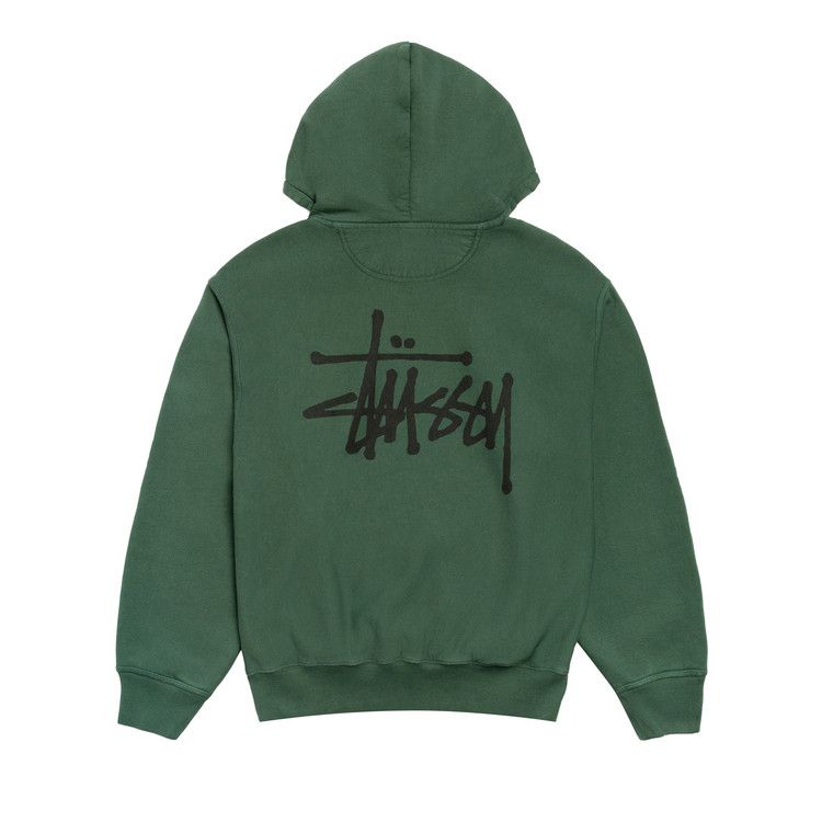Stussy Basic StüSsy Hoodie Pigment Dyed 'pine'