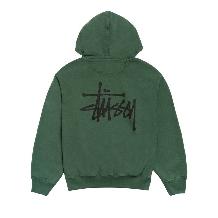 Stussy Basic StüSsy Zip Hoodie Pigment Dyed Pine