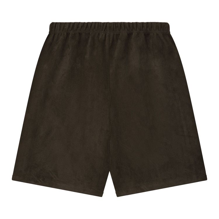 Fear Of God Essentials Suede Fleece Relaxed Shorts Brown