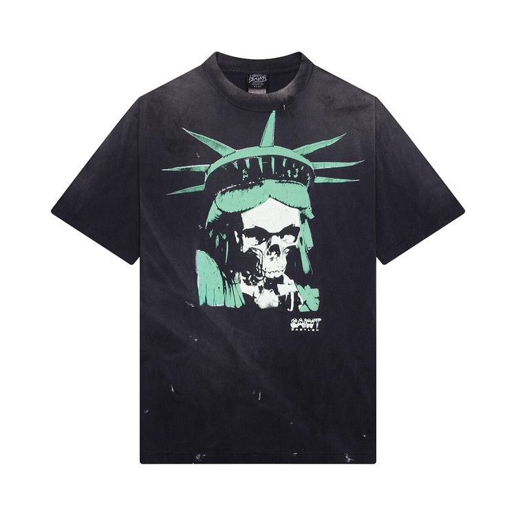 Buy SAINT Mxxxxxx x Babylon Statue Skull Short-Sleeve Tee 'Black