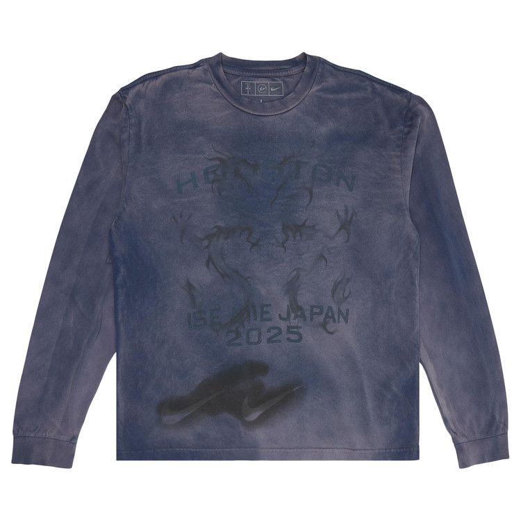 Cactus Jack By Travis Scott X Fragment X Nike Houston To Ise Mie Long-Sleeve Navy