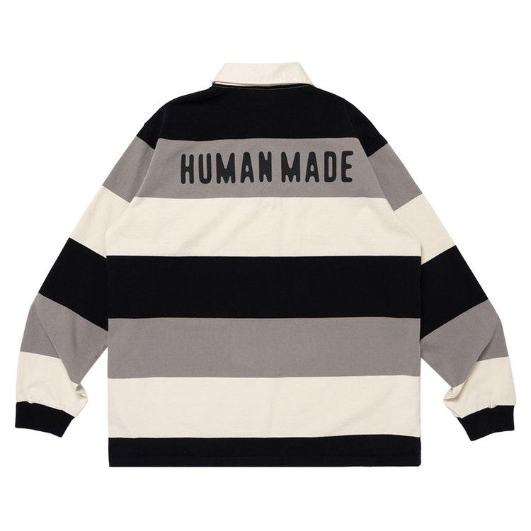Buy Human Made Rugby Shirt 'Black' - HM30CS006 BLAC | GOAT