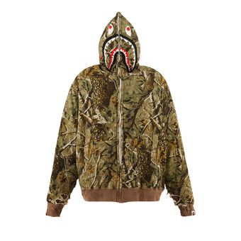Buy SAINT Mxxxxxx Bape Sahark Zip Hoodie 'Camo' - SM HR1 0000 C38
