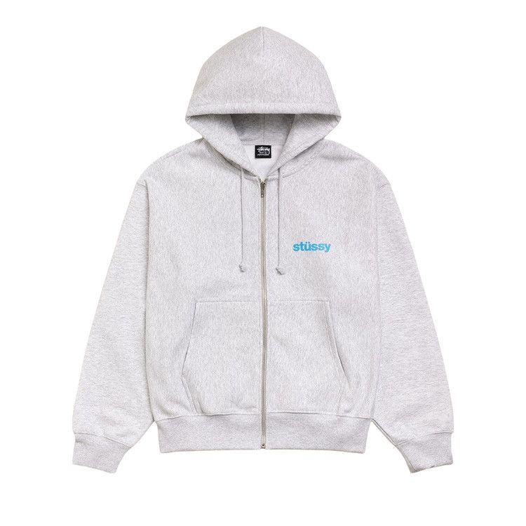 Stussy Built Tough Zip Hoodie 'ash Heather'