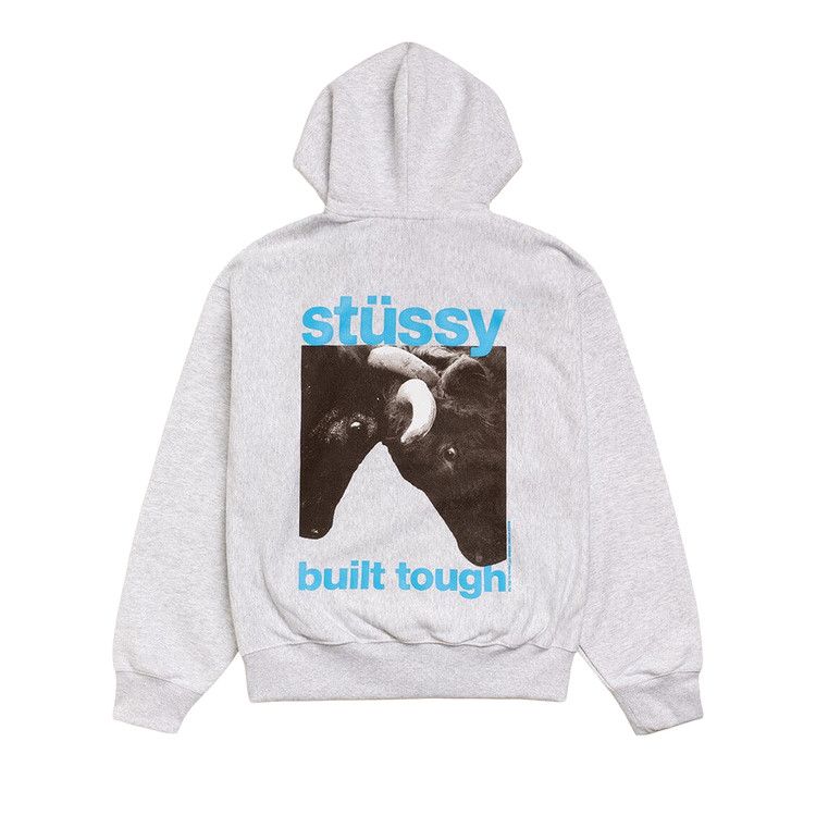 Stussy Built Tough Zip Hoodie 'ash Heather'