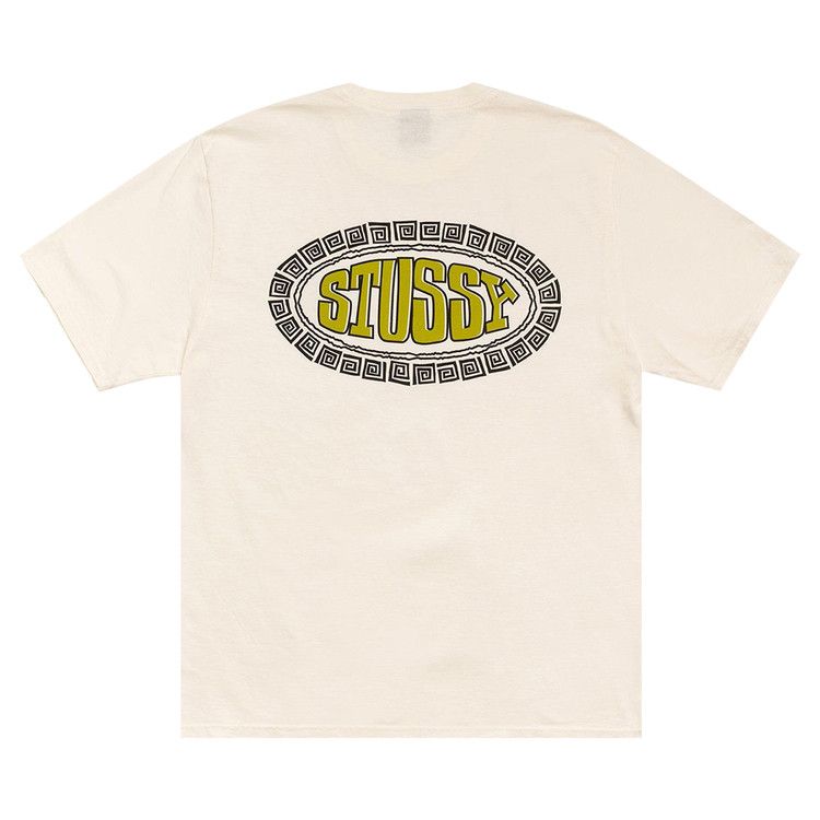 Stussy Tile Oval T-Shirt Pigment Dyed Natural