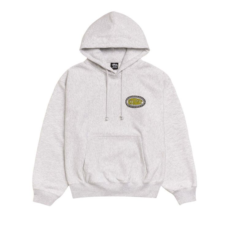 Stussy Tile Oval Hoodie 'ash Heather'