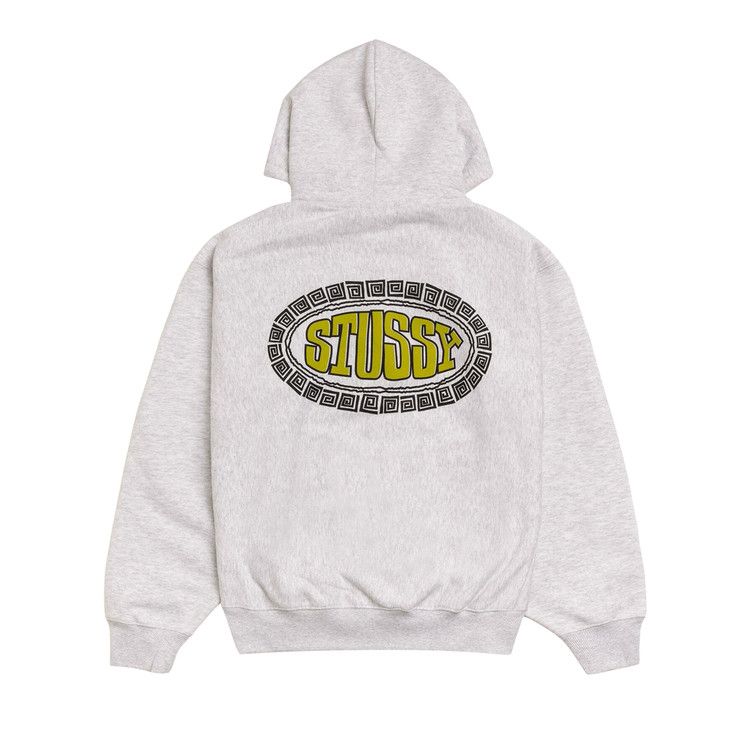 Stussy Tile Oval Hoodie 'ash Heather'