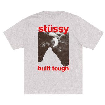 Buy Stussy Built Tough Tee 'Ash Heather' - 1905172 ASH | GOAT
