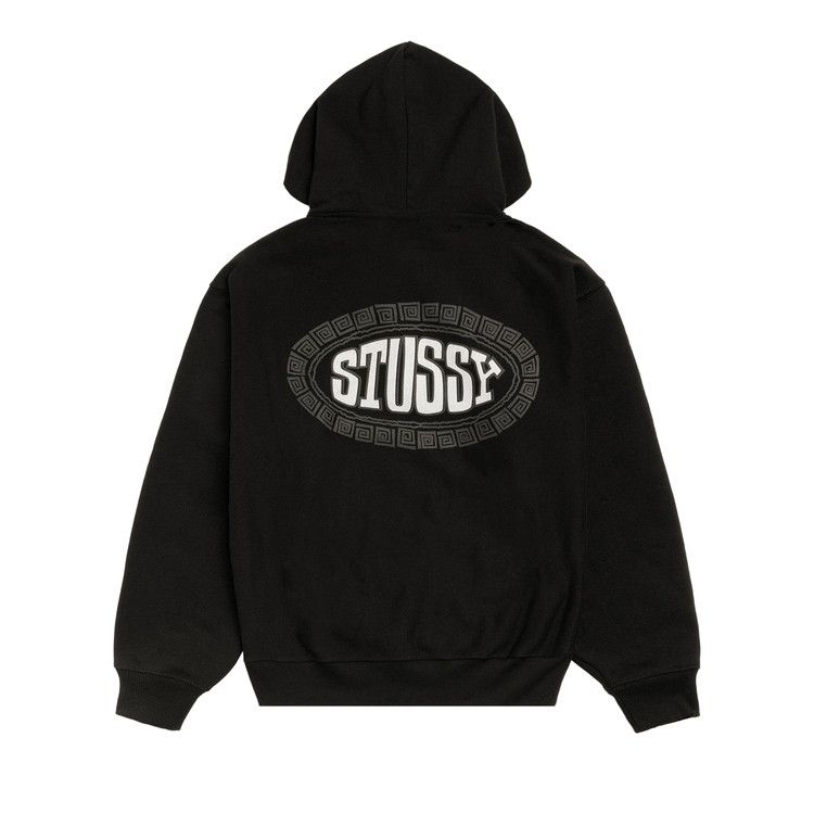 Stussy Tile Oval Hoodie Black