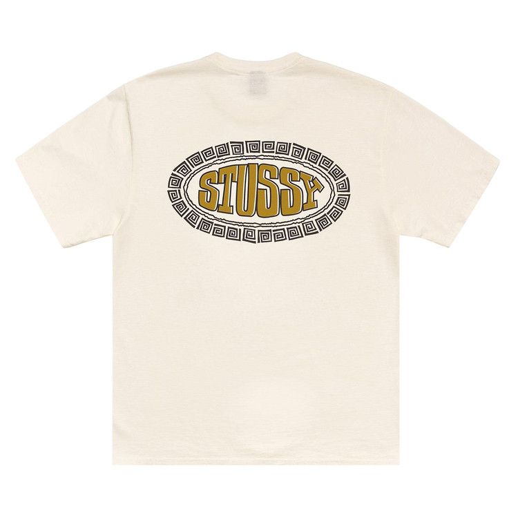 Stussy Tile Oval T-Shirt Pigment Dyed Ivory