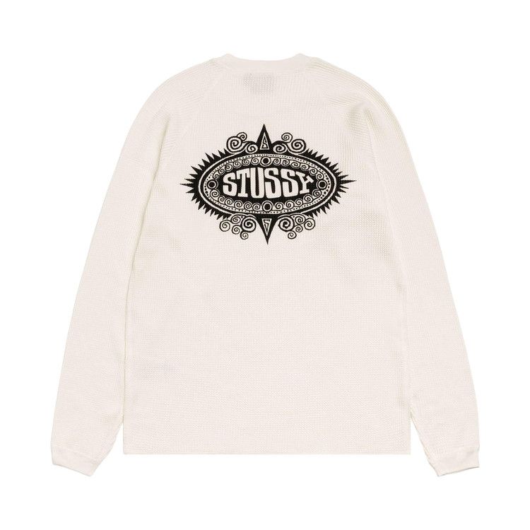 Buy Stussy Mantra Raglan Thermal 'White' - 1140395 WHIT | GOAT