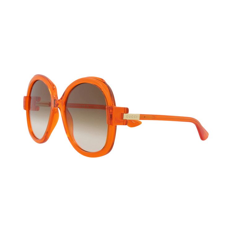 Gucci Round-Frame Injection Sunglasses 'orange Brown'
