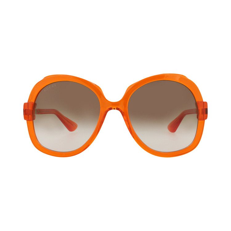 Gucci Round-Frame Injection Sunglasses 'orange Brown'