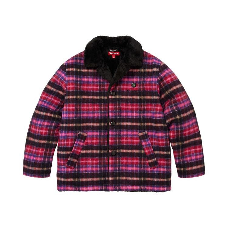 Buy Supreme Plaid Car Coat 'Pink' - FW25J104 PINK | GOAT