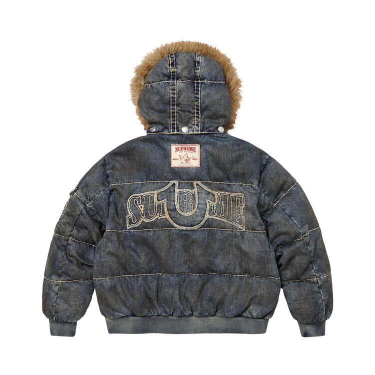 Supreme x True Religion Puffer Jacket 黒 Supreme x True Religion