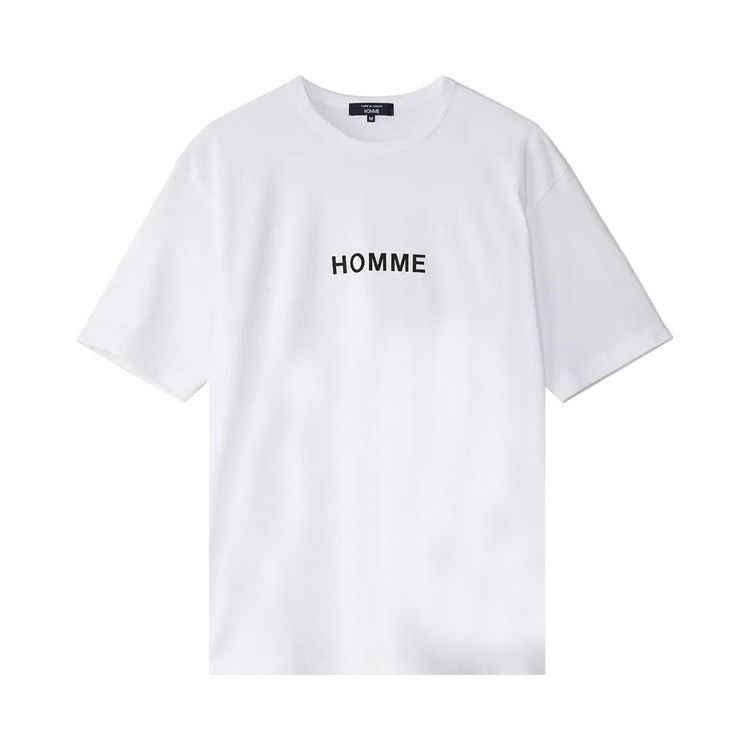 Comme des Garçons Homme Tight Tension Cotton Jersey Printed T-Shirt 'White' — foto 2