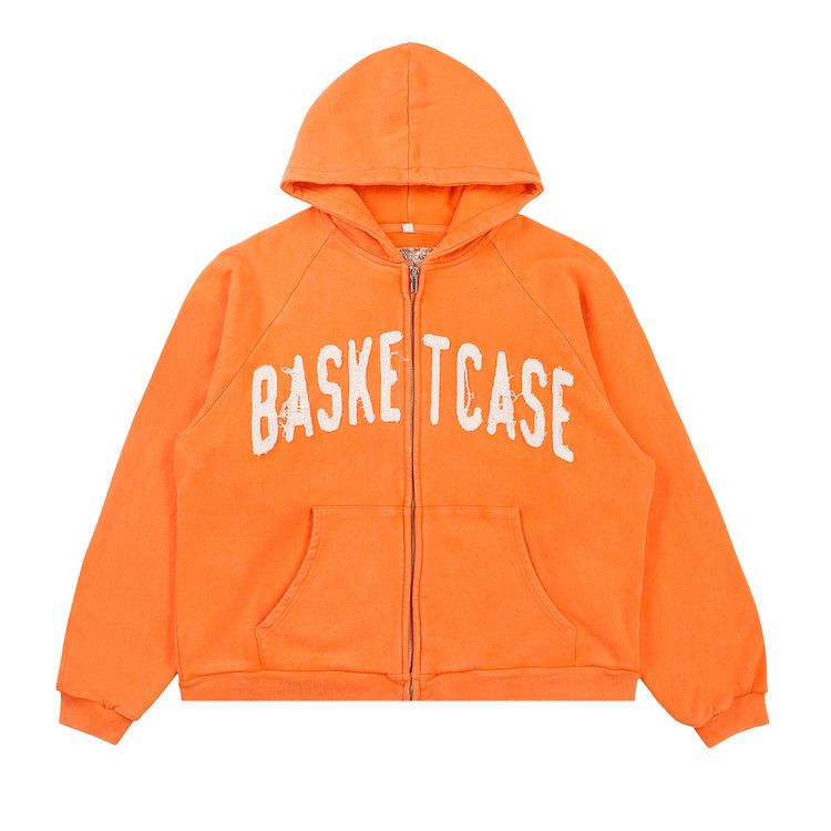 Buy Basketcase Gallery Dweller Zip Up Hoodie 'Orange' - 12784