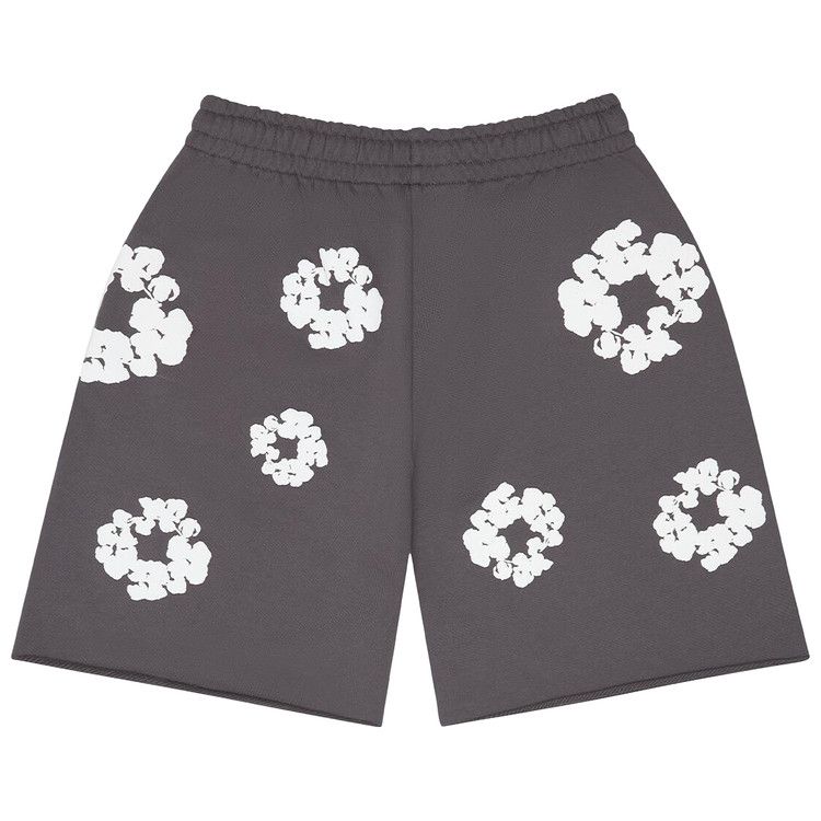 Buy Denim Tears Cotton Wreath Sweatshorts 'Charcoal