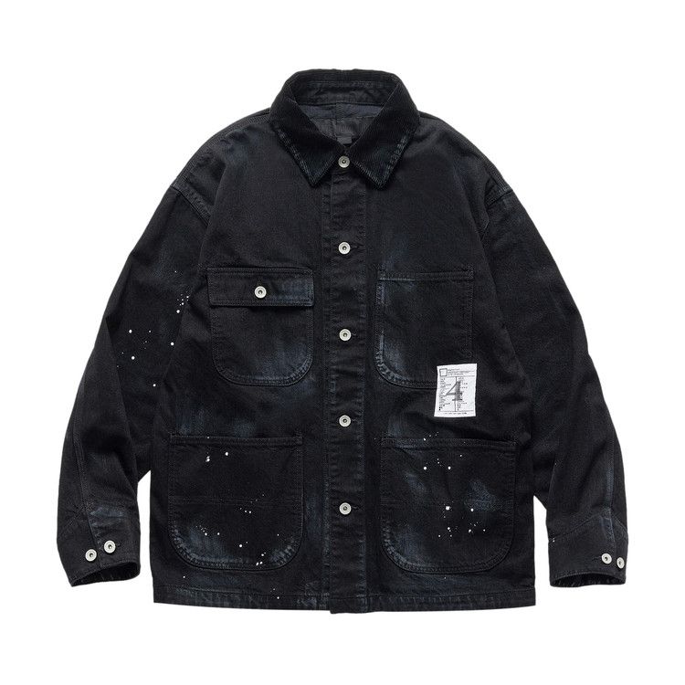 NEIGHBORHOOD ベトジャン　カラー墨黒ウォッシュ加工希少サイズＬ中古品 Buy Neighborhood Washed Coverall Jacket 'Black' - 252AQNH JKM05