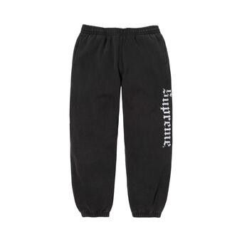 Buy Supreme Washed Old English Sweatpant 'Black' - FW25P92 BLACK