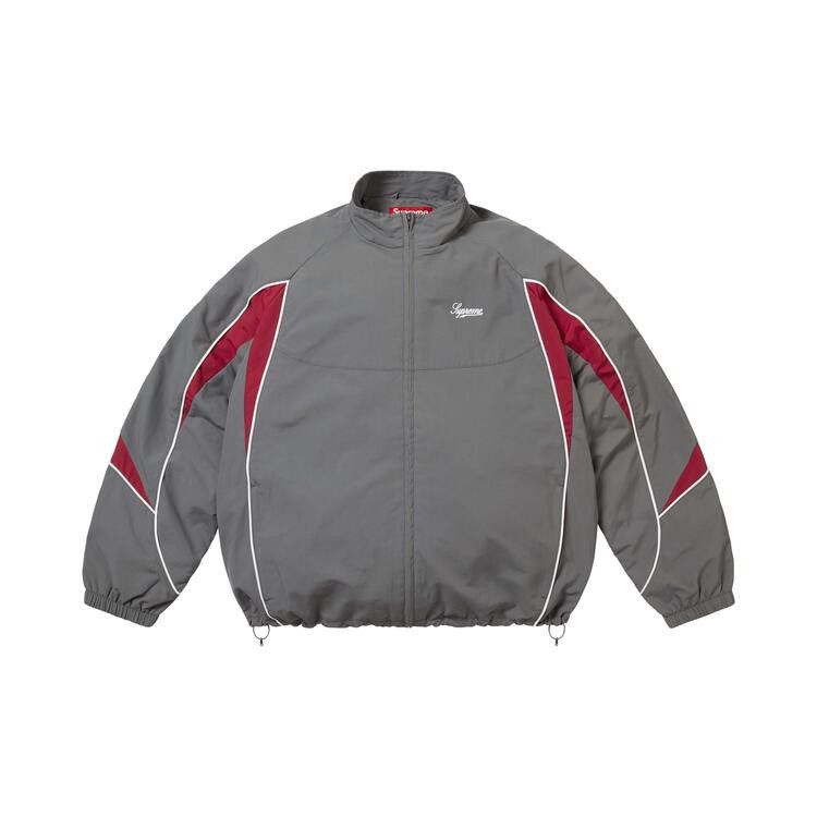 Supreme Contrast Piping Track Jacket Grey Price in India | Culture