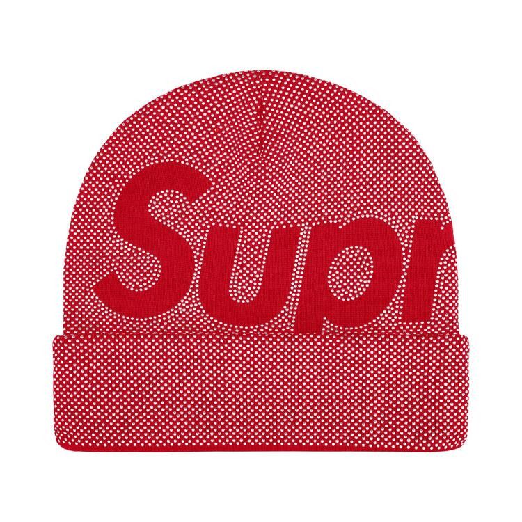 Buy Supreme Studded Knockout Big Logo Beanie 'Red' - FW25BN22 RED