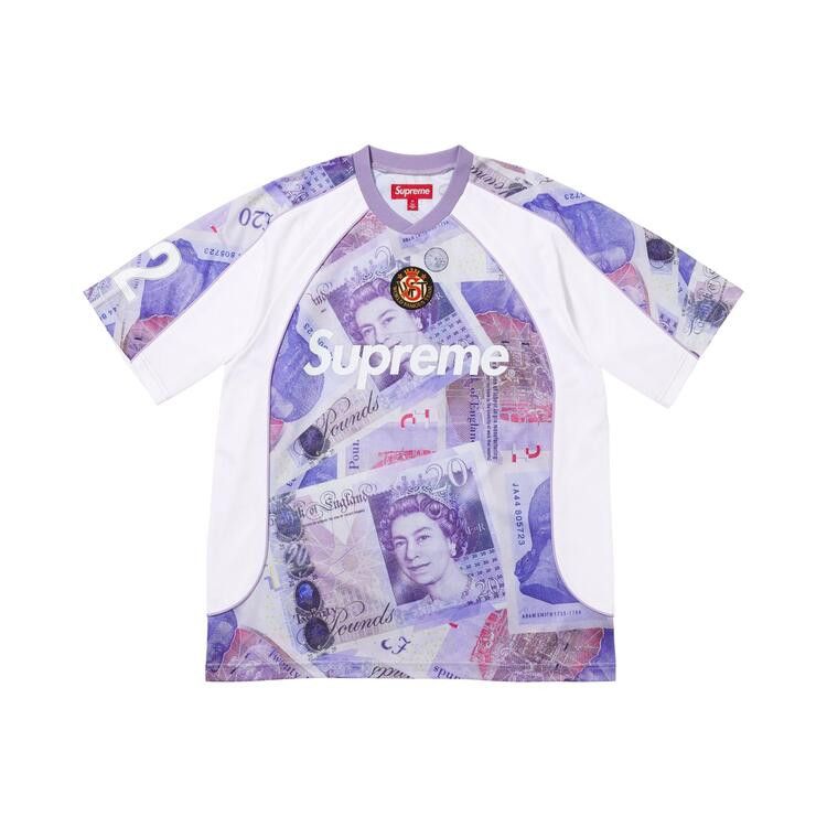 Buy Supreme Pounds Soccer Jersey 'White' - FW25KN83 WHITE | GOAT