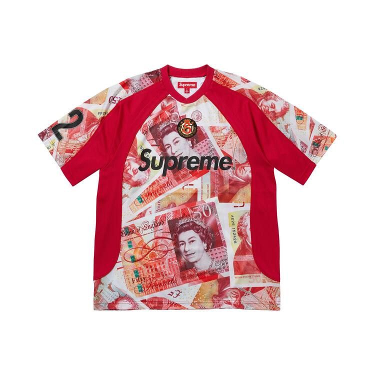 Buy Supreme Pounds Soccer Jersey 'Red' - FW25KN83 RED | GOAT