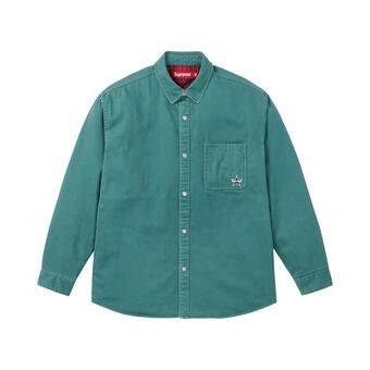Buy Supreme Quilted Lined Denim Snap Shirt 'Dusty Teal' - FW25S36