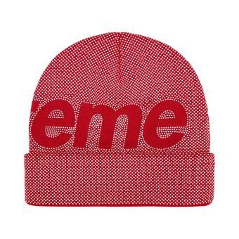 Buy Supreme Studded Knockout Big Logo Beanie 'Red' - FW25BN22 RED