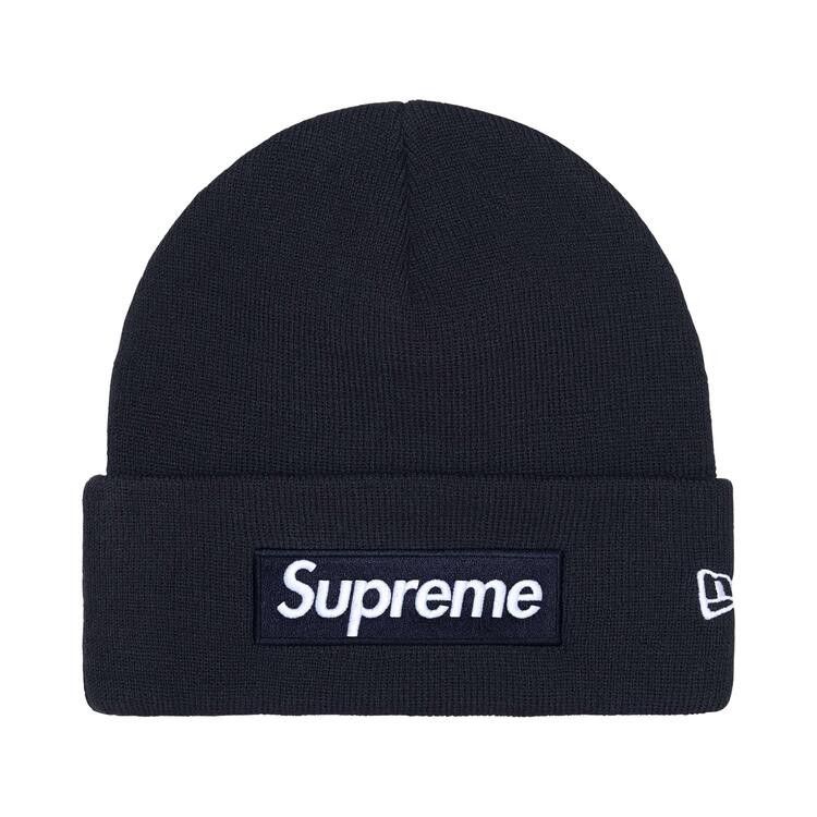 Supreme New Era Box Logo Beanie 'Navy'