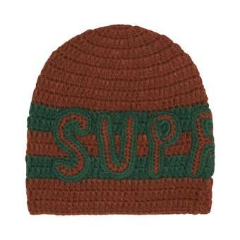 Buy Supreme Crochet Logo Beanie 'Brown' - FW25BN46 BROWN | GOAT