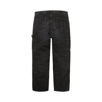 Buy Supreme Worn Double Knee Denim Painter Jean 'Washed Black