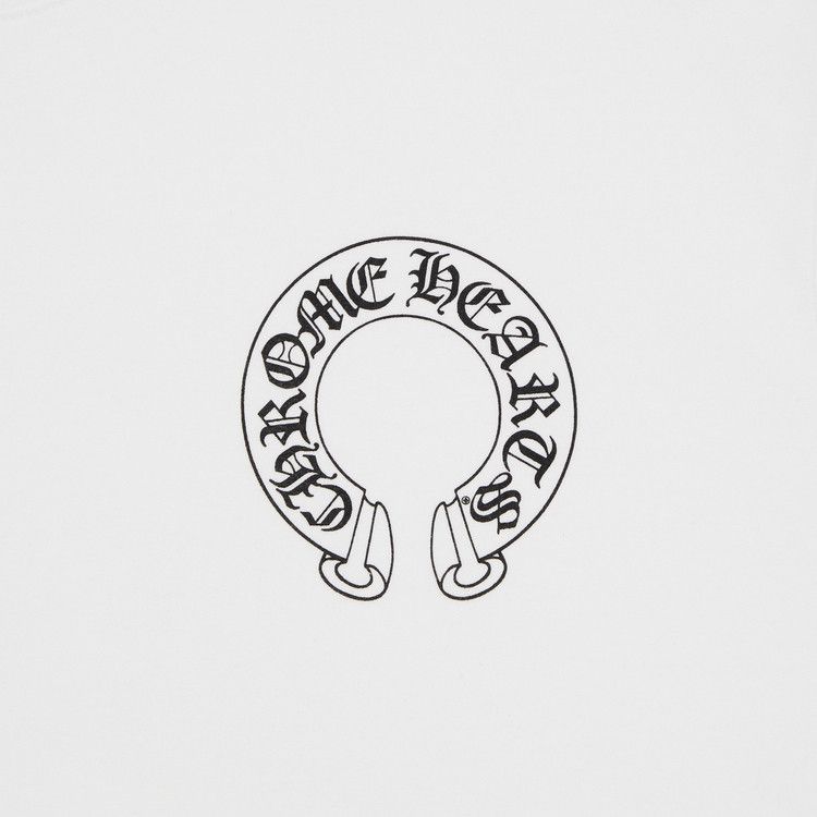 Chrome Hearts Horseshoe Logo Crewneck White
