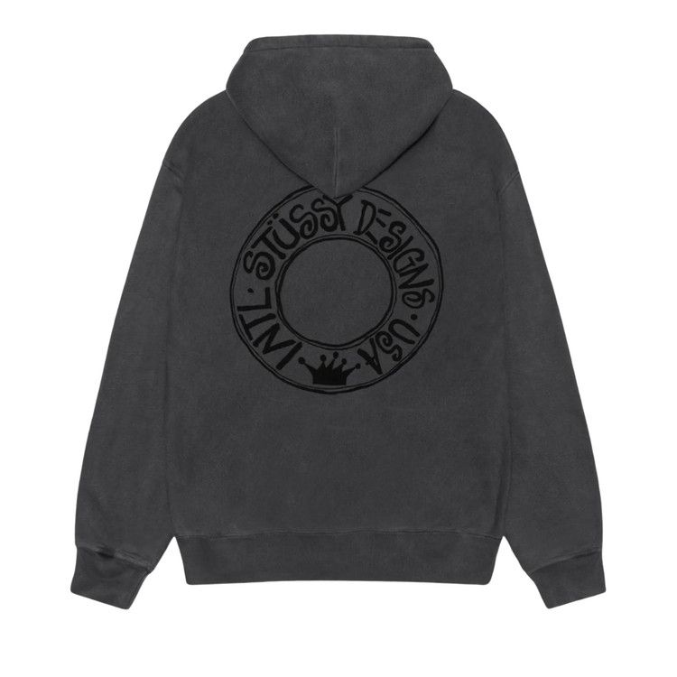 Stussy Buana Pigment Dyed Hoodie Black